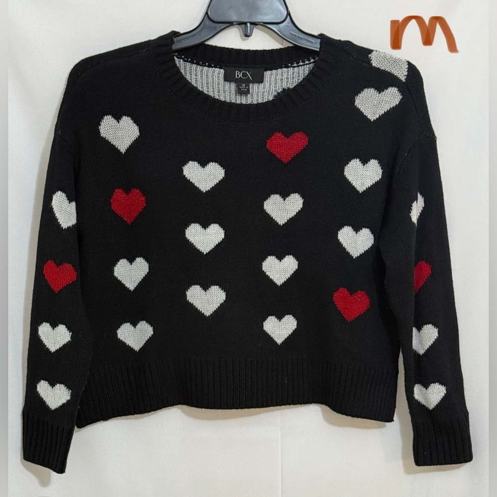 BCX Black Heart Sweater
